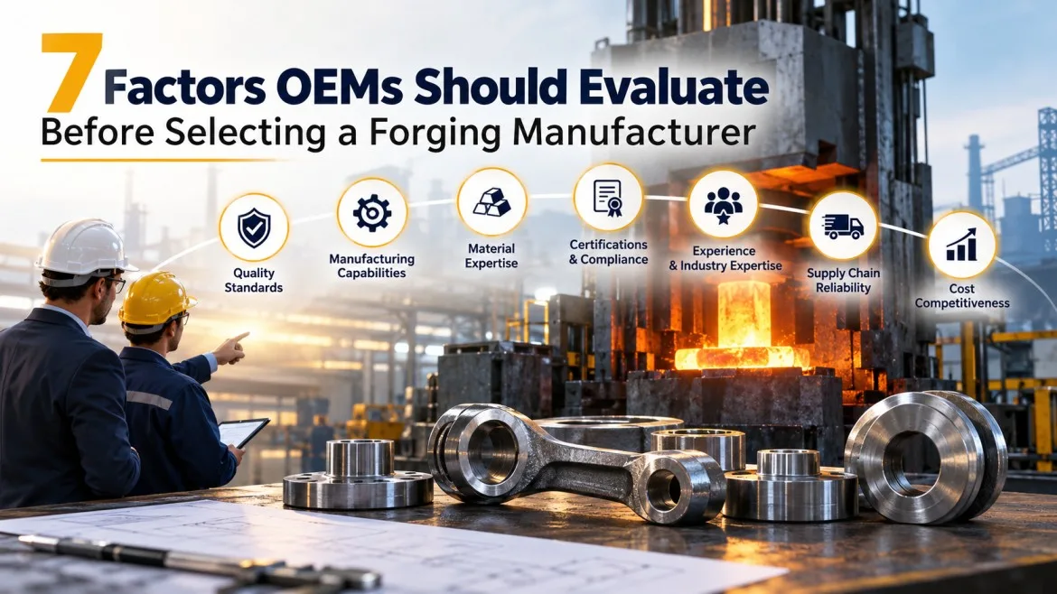 7 Factors OEMs Should Evaluate Before Selecting a Forging Manufacturer