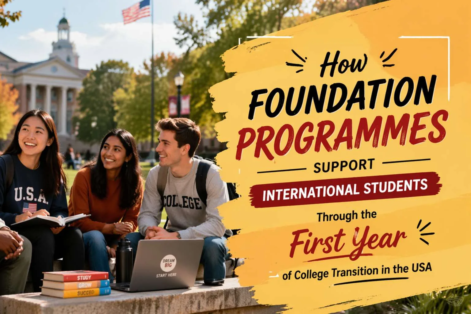 How Foundation Programmes Support International Students Through the First Year of College Transition in the USA