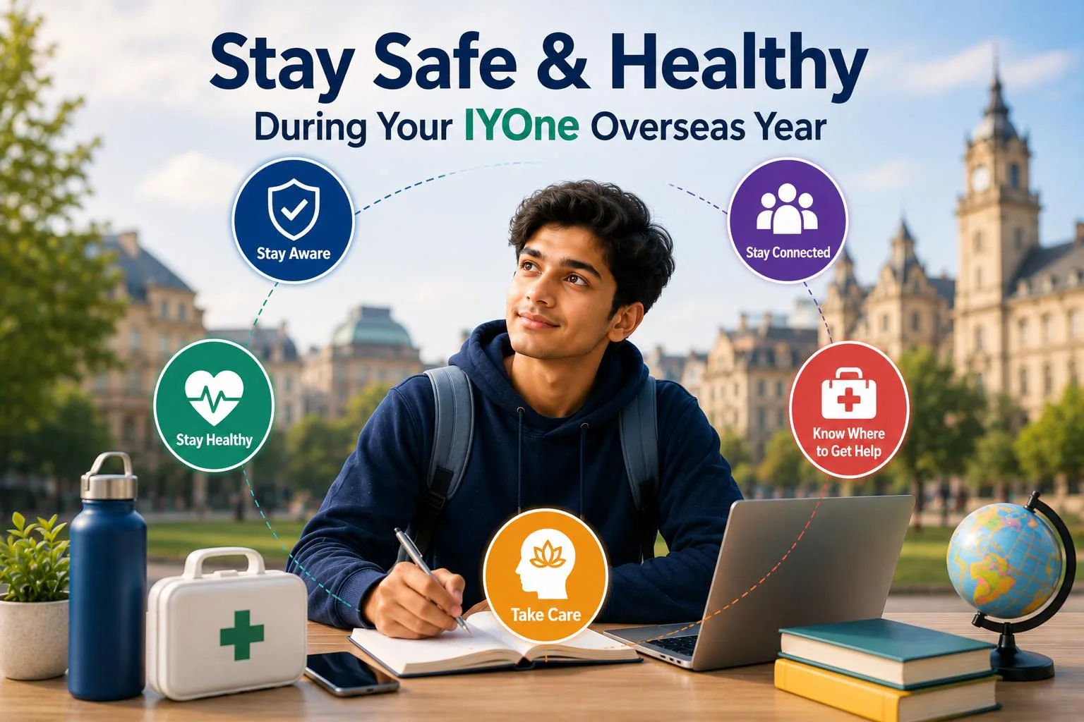 How to Stay Safe and Healthy During Your International Year One Overseas Year