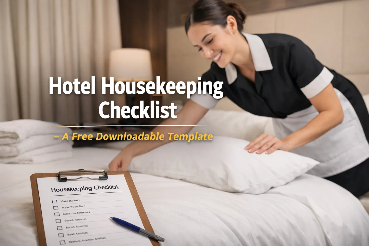 Hotel Housekeeping Checklist — A Free Downloadable Template