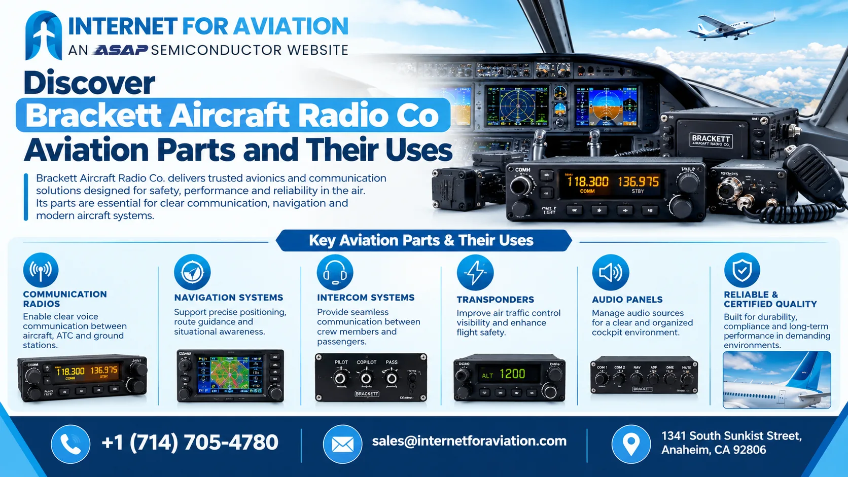 Discover Brackett Aircraft Radio Co Aviation Parts and Their Uses