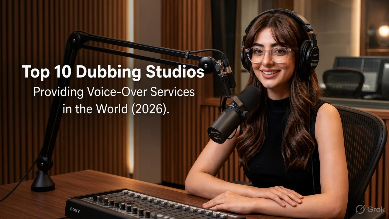 Top 10 Dubbing Studios Providing Voice-Over Services in the World (2026)
