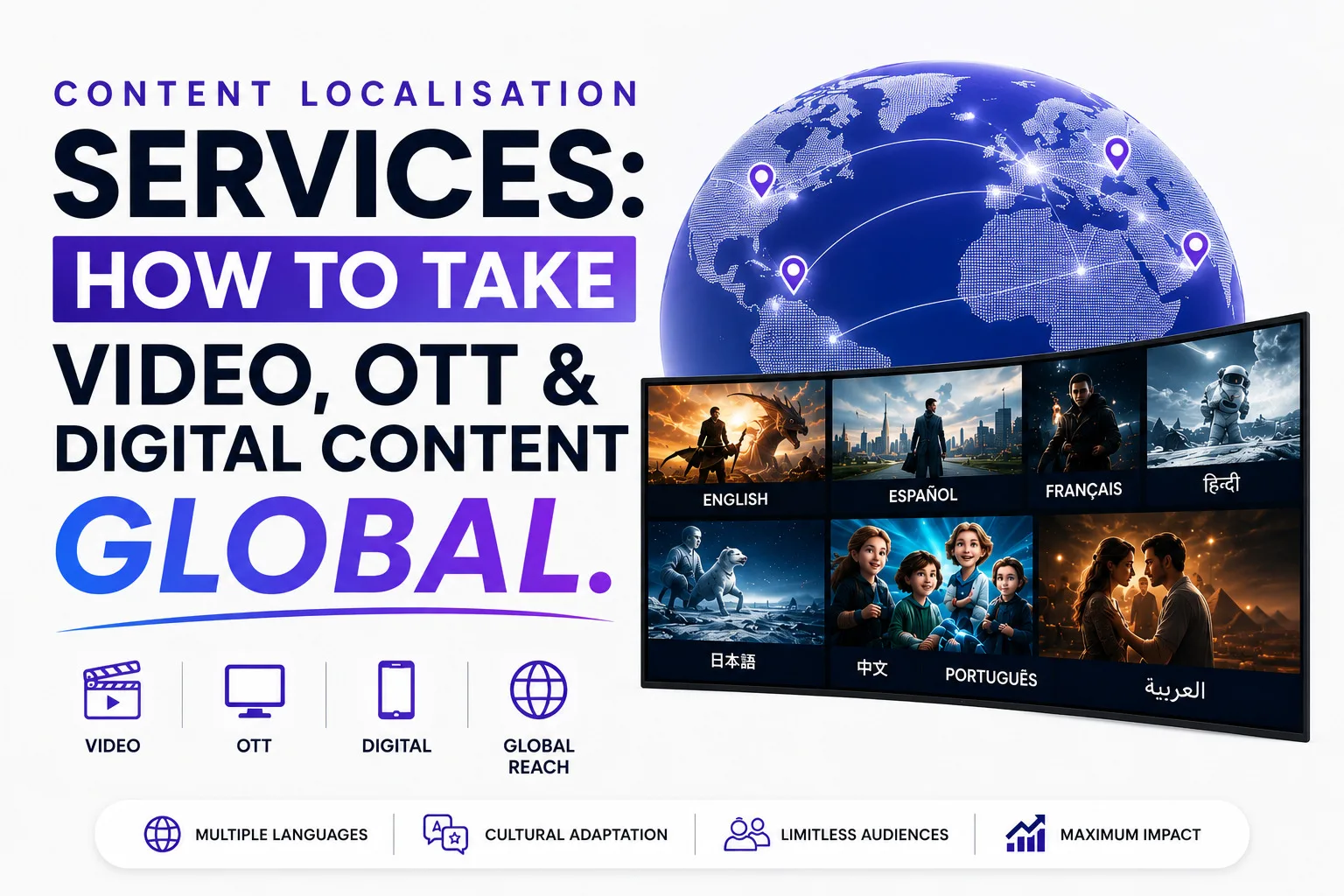 Content Localisation Services: How to Take Video, OTT & Digital Content Global