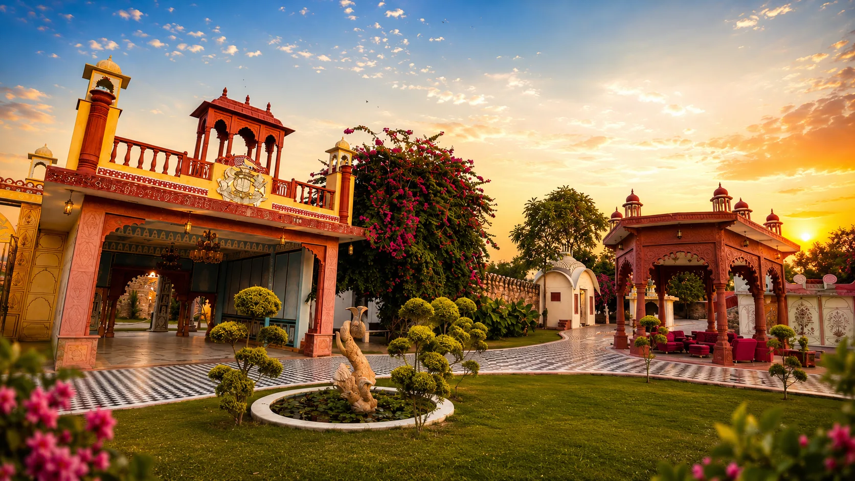 How Does Lohagarh Fort Resort Manage Guest Movement During a Destination Wedding?