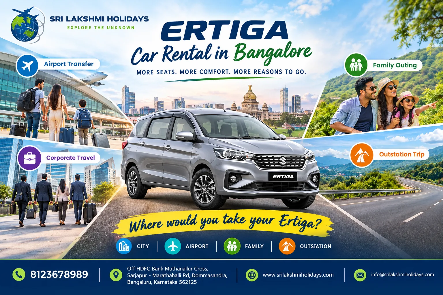 Need a Cab in Bangalore? Find the Right Car for City, Airport and Outstation Travel