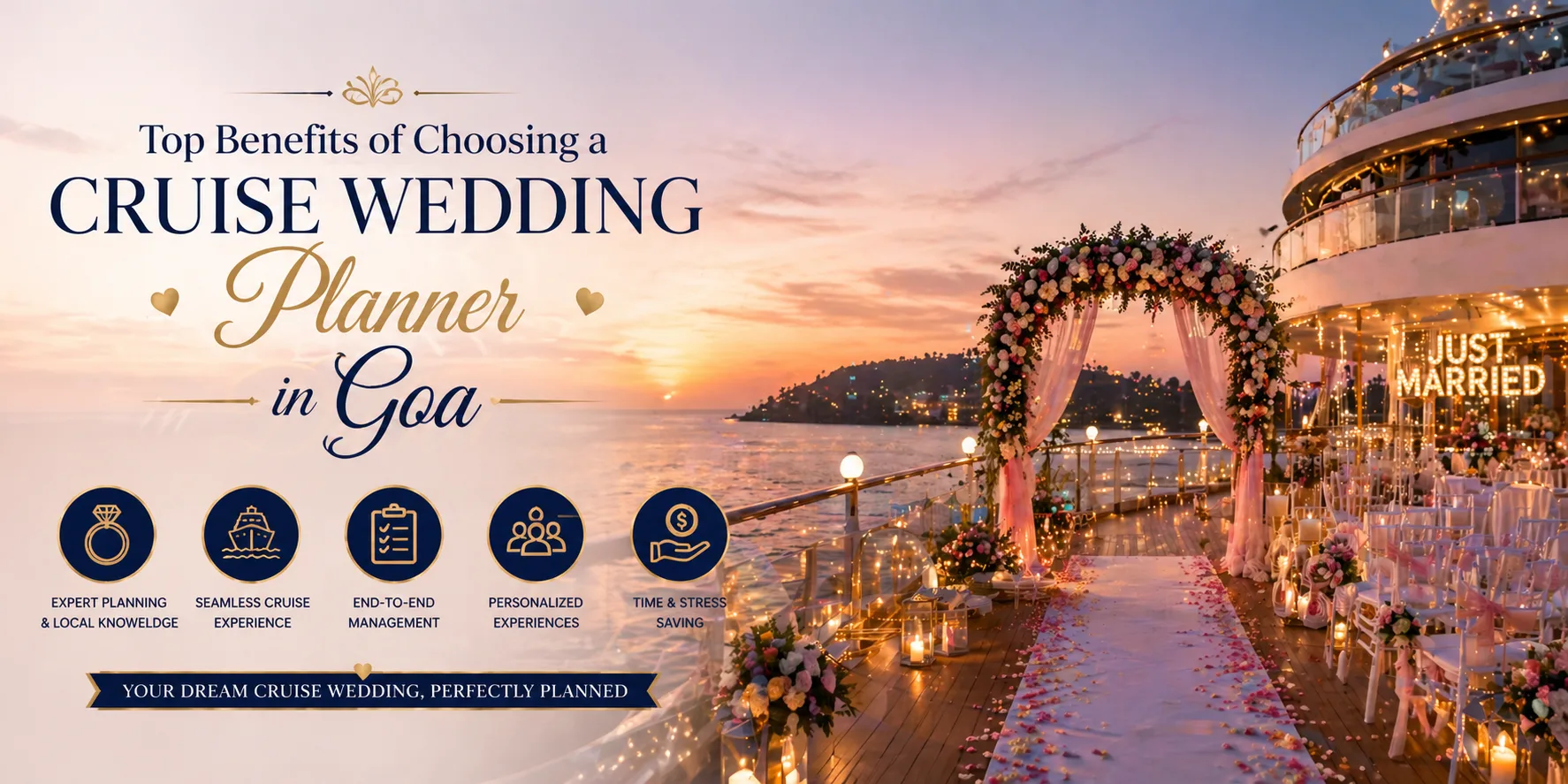 Top Benefits of Choosing a Cruise Wedding Planner in Goa