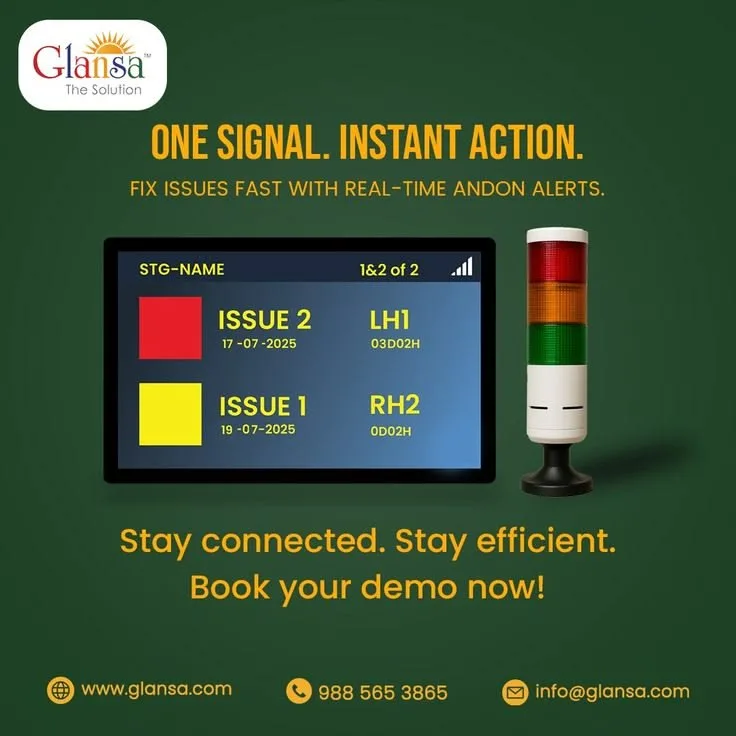 Wireless Andon System for Smart Manufacturing | Glansa