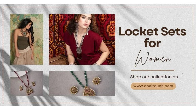 Locket Sets for Women – Stylish, Gold Plated & Trendy Designs Online