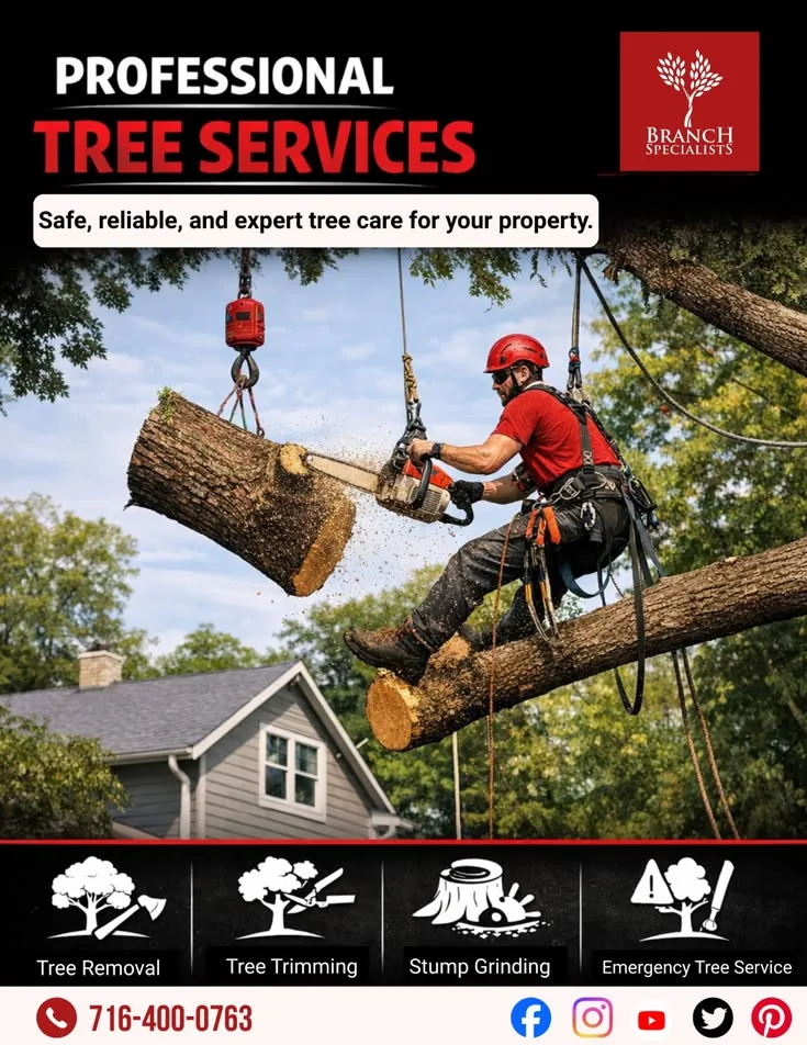 Branch Specialists Tree Service: Keeping Buffalo’s Trees Healthy, Safe, and Beautiful