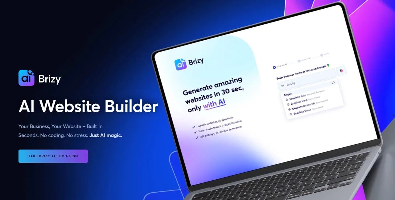 AI-Powered Website Builder | No-Code Web Design Platform – Brizy