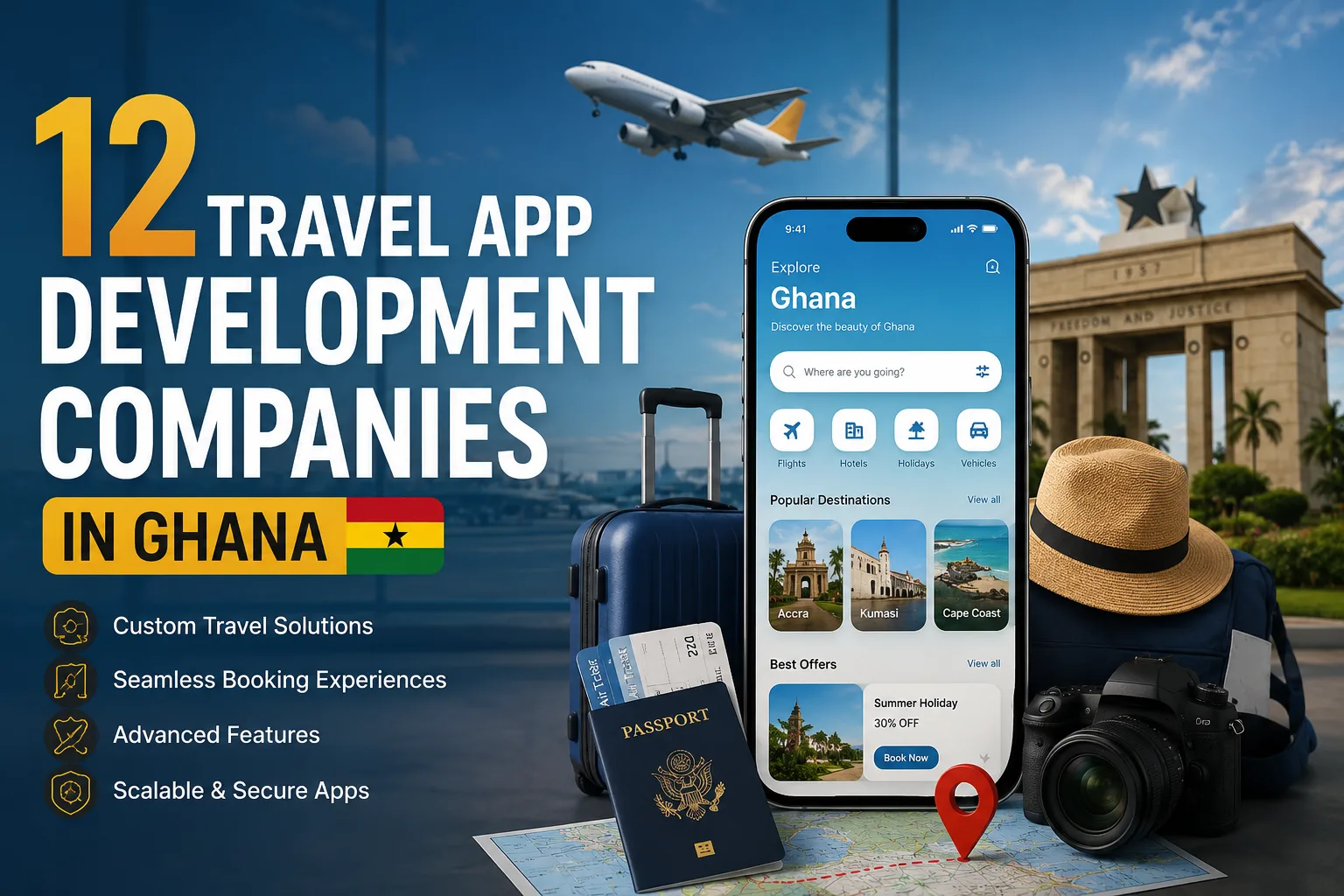 12 Travel App Development Companies in Ghana Helping Businesses Go Digital