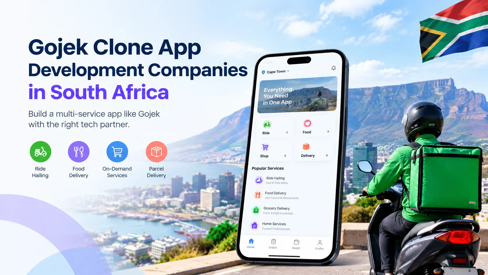 10 Leading Gojek Clone App Developers in South Africa for On-Demand Businesses