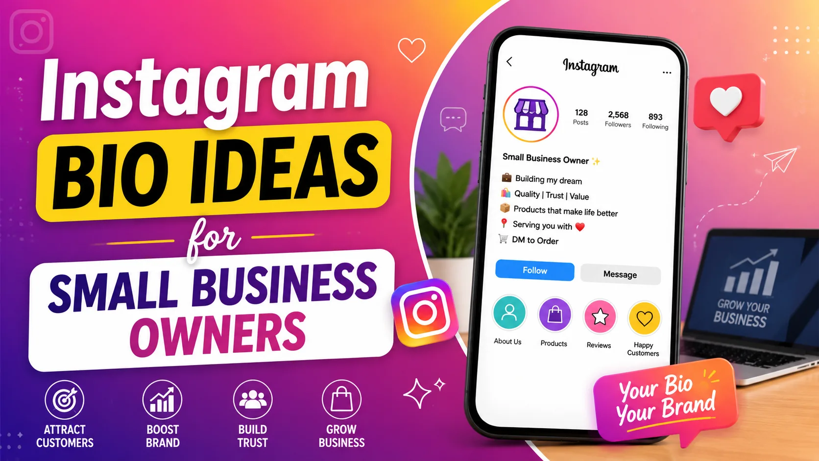 Instagram Bio Ideas for Small Business Owners