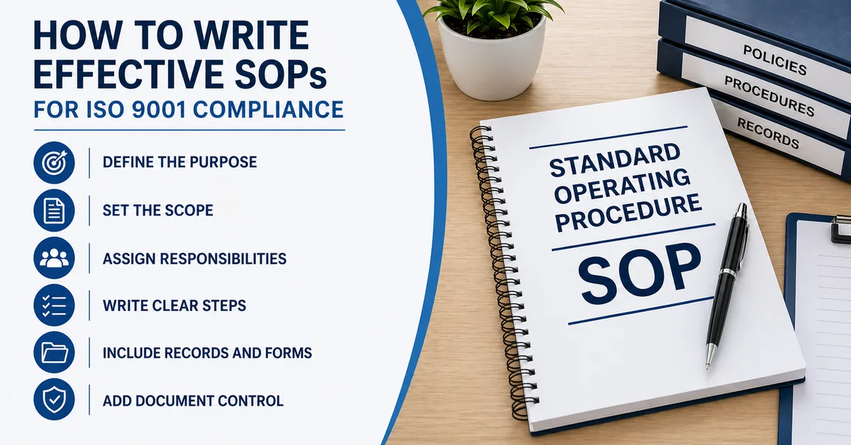 How to Write Effective SOPs for ISO 9001 Compliance