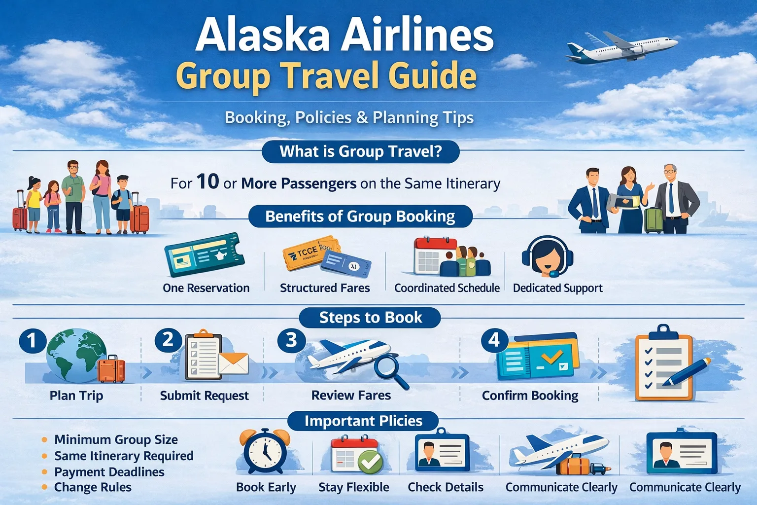 Alaska Airlines Group Travel: Informative Guide to Booking, Policies, and Smart Planning