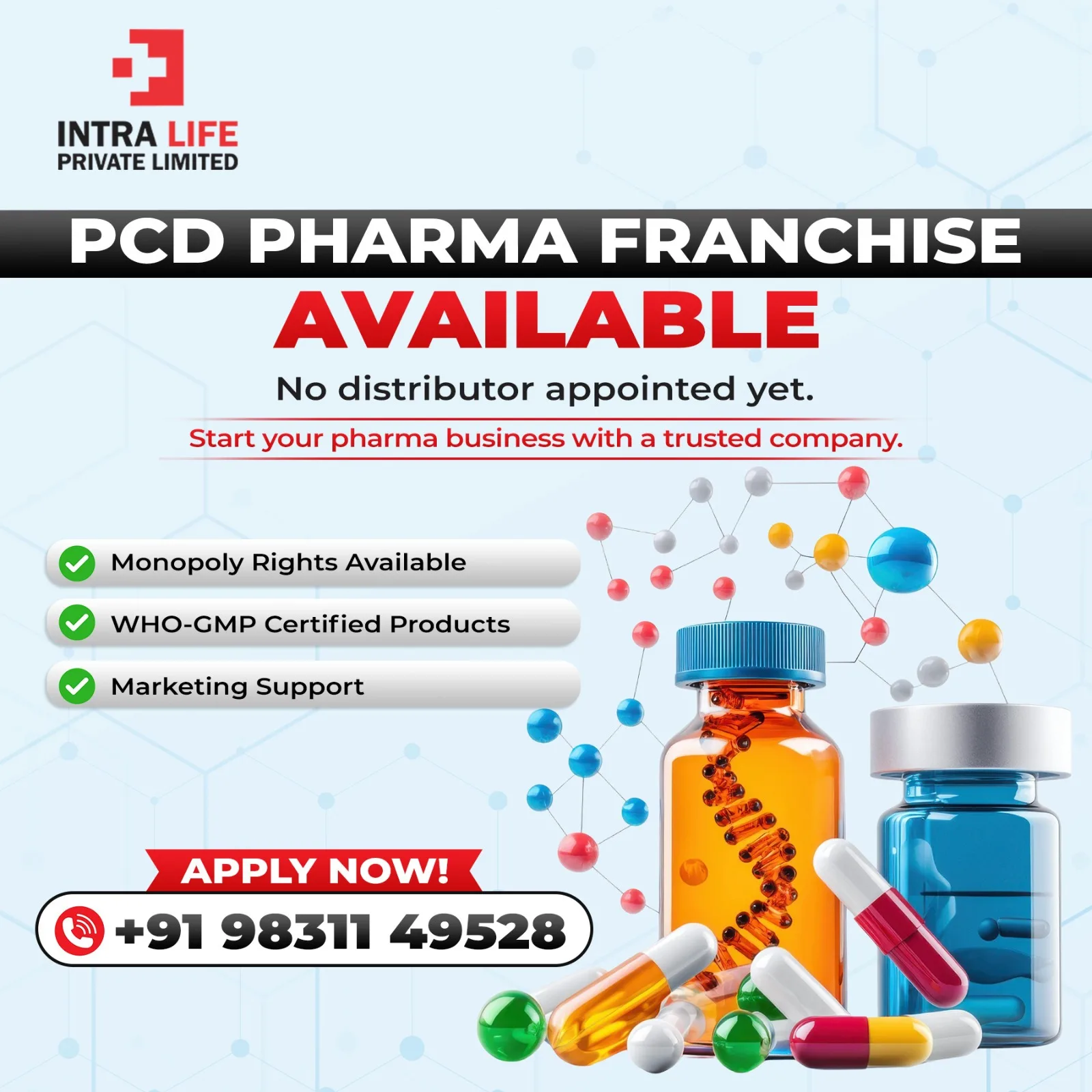 Intralife India – Leading PCD Pharma Franchise in Bangalore