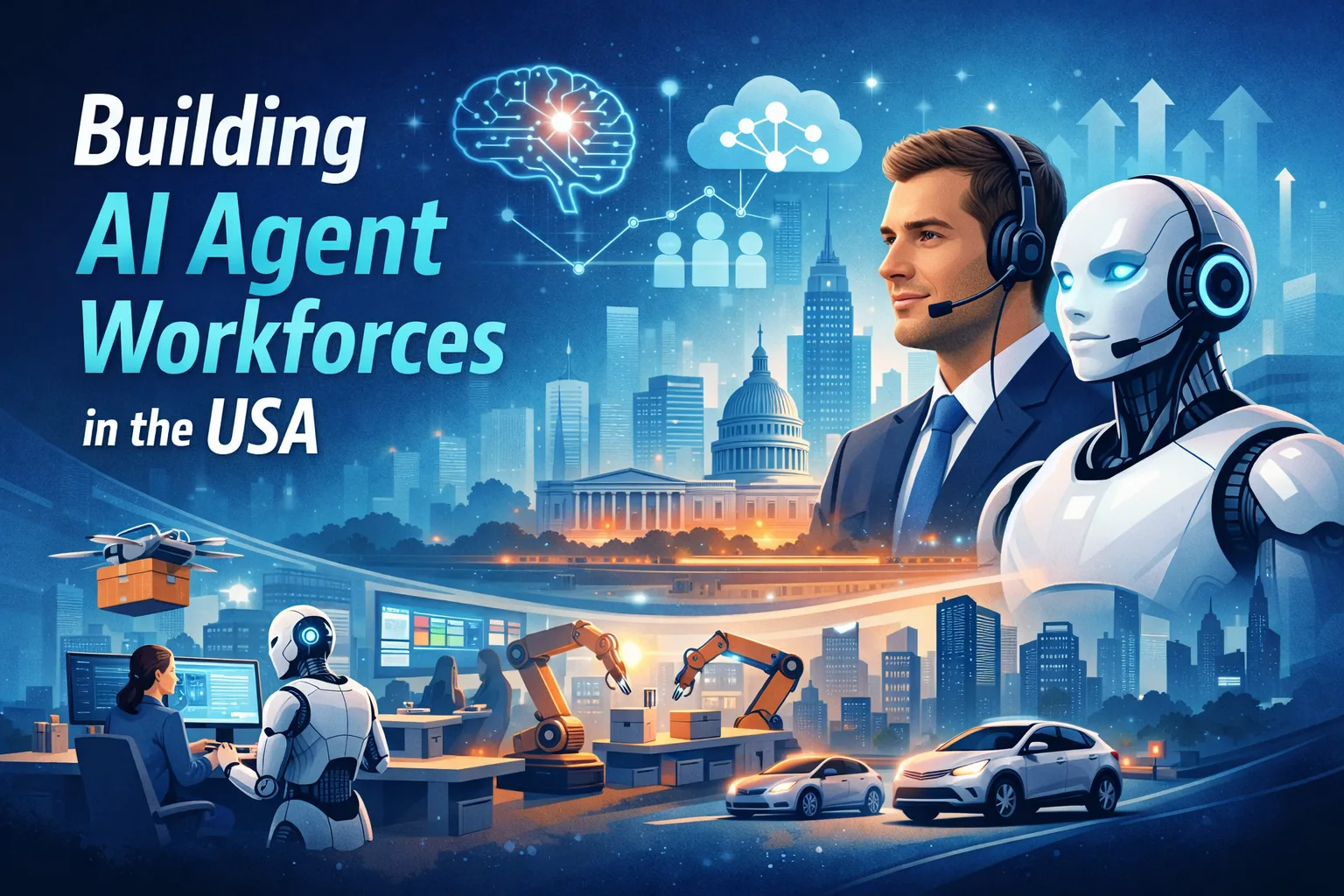 How Businesses in the USA Are Building AI Agent Workforces (And What Comes Next)
