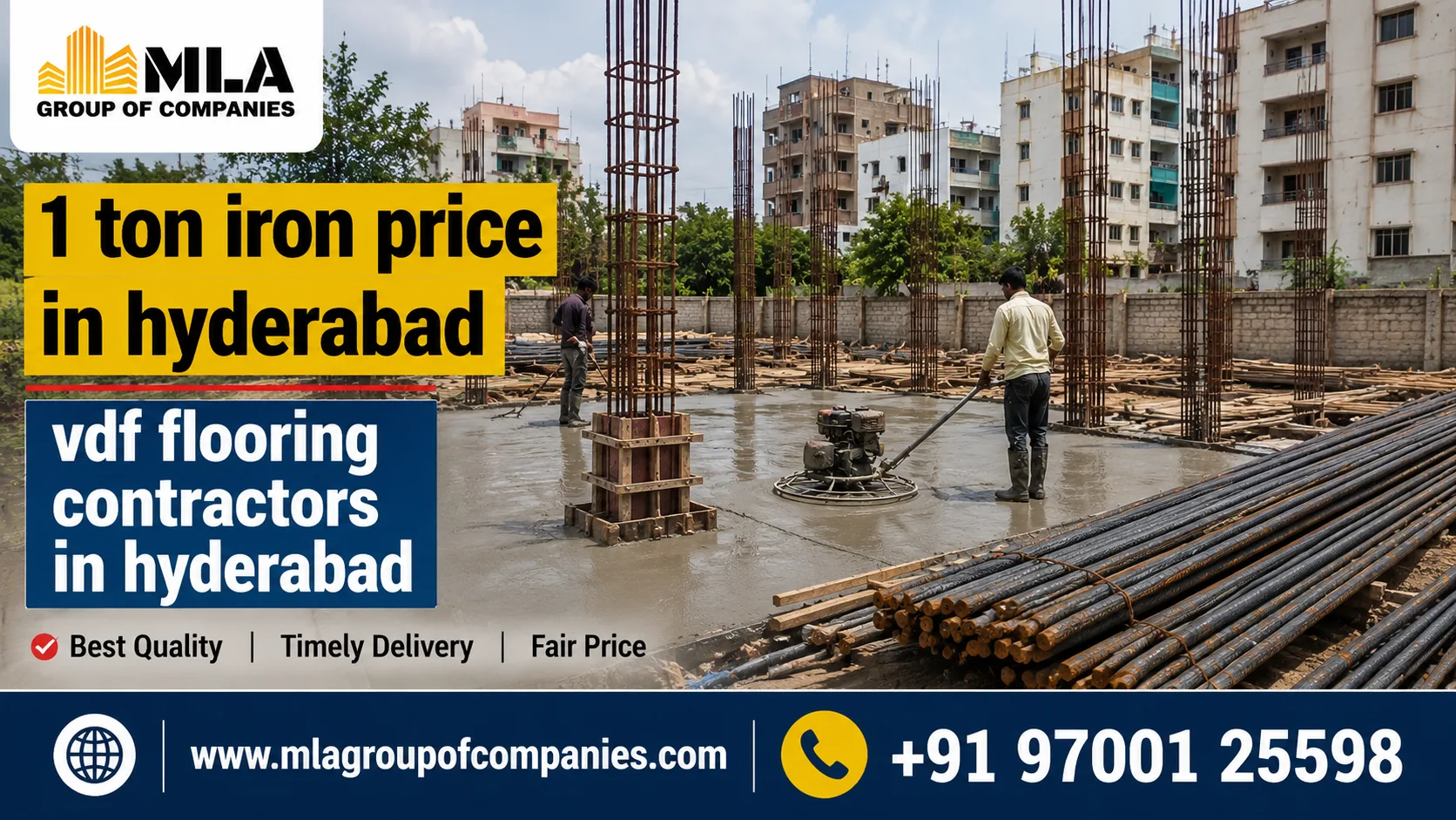 Construction Planning in Hyderabad: Iron Costs, VDF Flooring, and Jubilee Hills Expertise