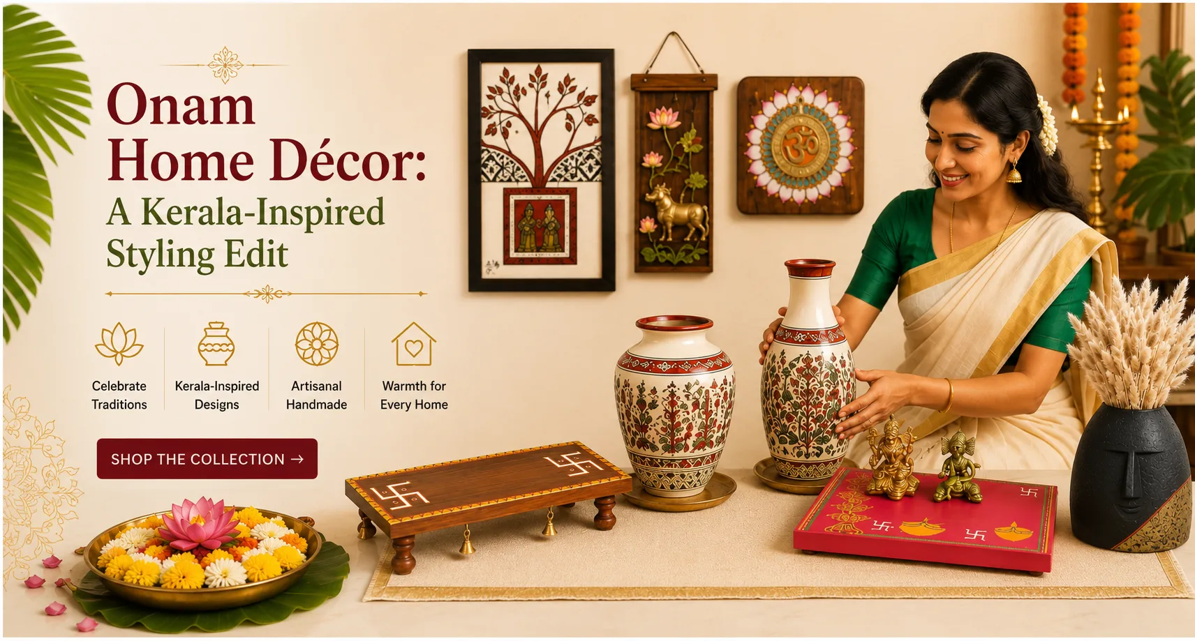 Onam Home Décor: A Kerala-Inspired Styling Edit