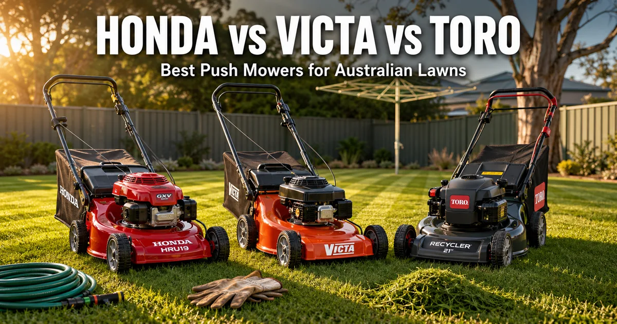 Best Push Mowers for Australian Lawns: Honda, Victa & Toro Compared
