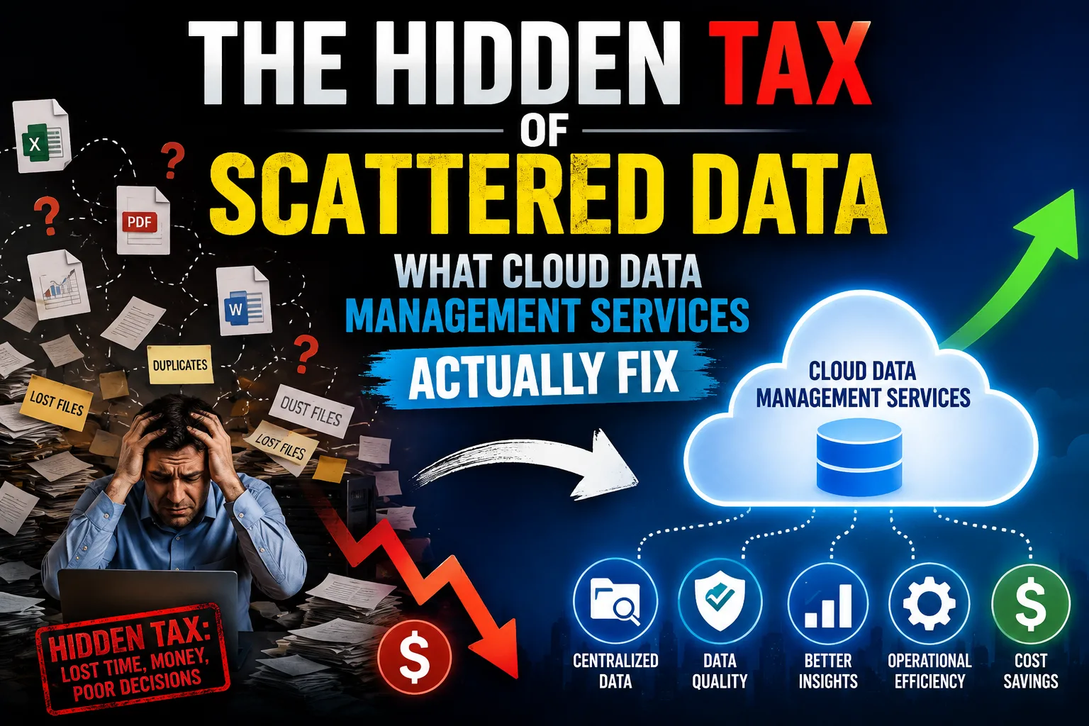 The Hidden Tax of Scattered Data: What Cloud Data Management Services Actually Fix