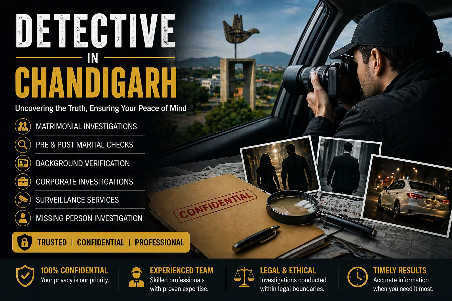 Detective in Chandigarh: Professional Investigation Services You Can Trust