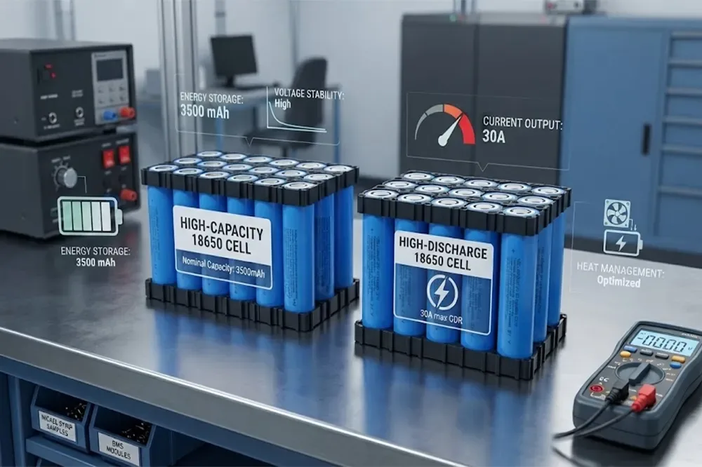 High Capacity vs High Discharge 18650 Batteries: How to Choose the Right Cell