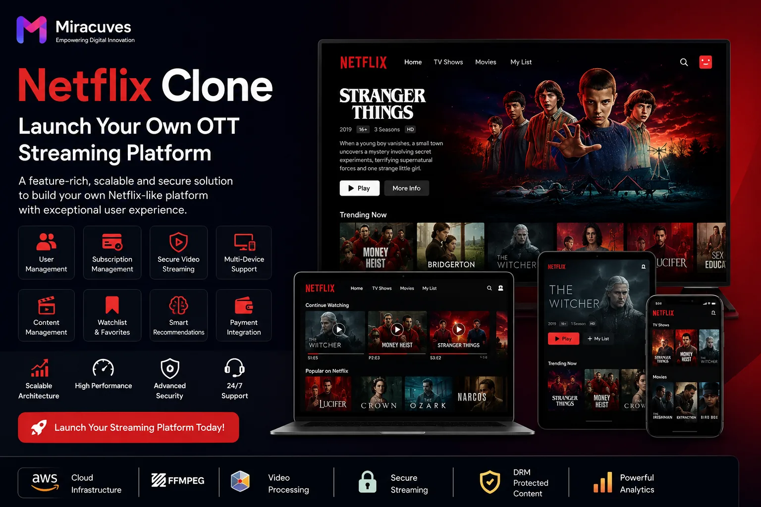 Build a Scalable OTT Streaming Platform with a Netflix Clone