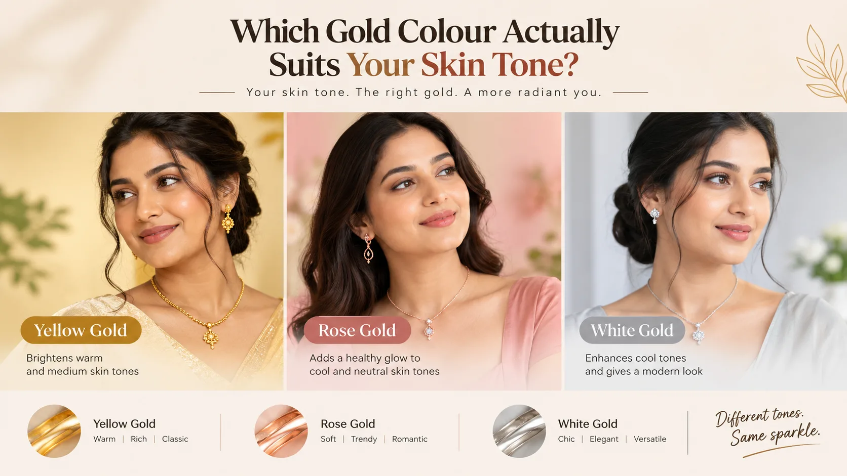 Which Gold Colour Actually Suits Your Skin Tone?