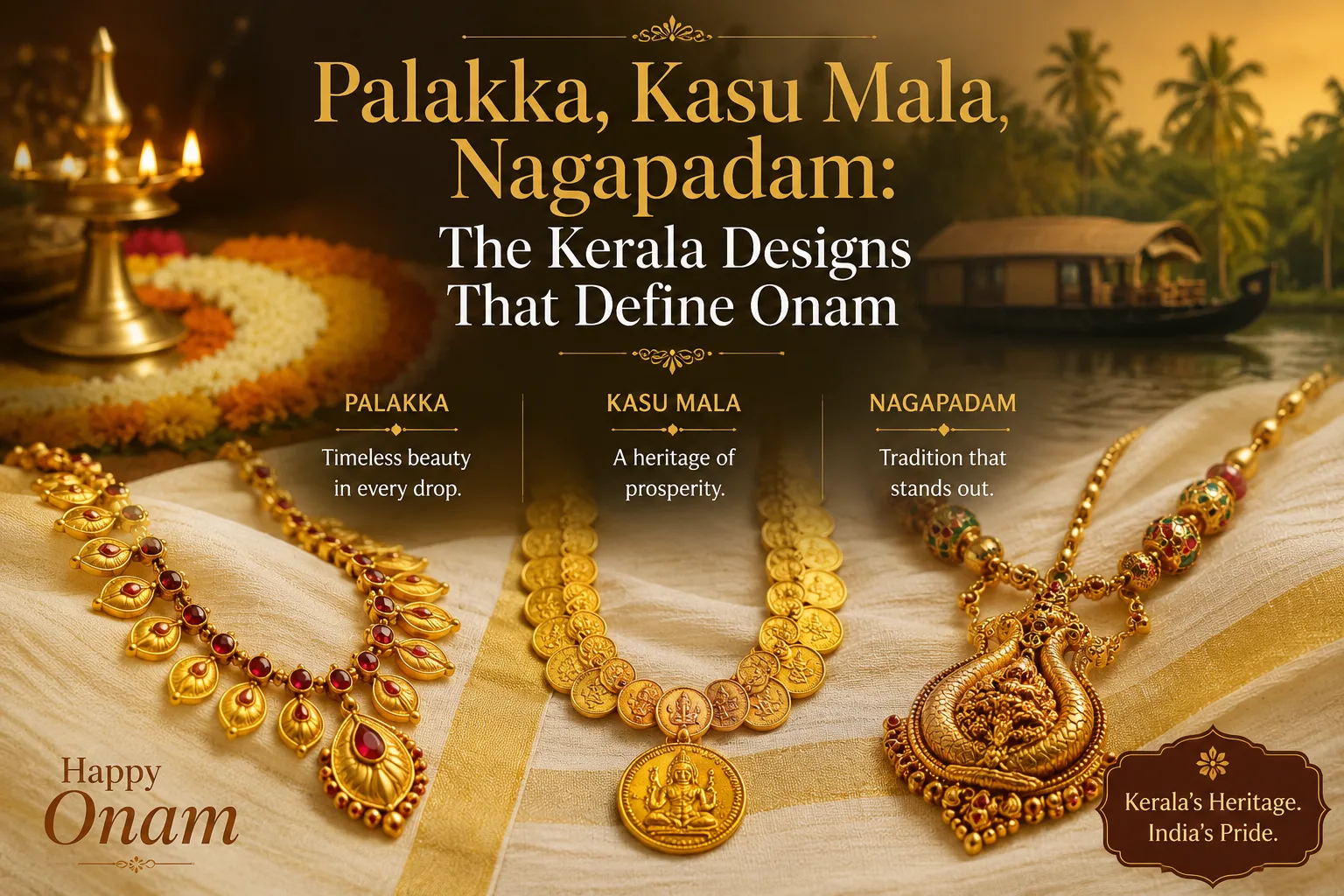 Palakka, Kasu Mala, Nagapadam: The Kerala Designs That Define Onam