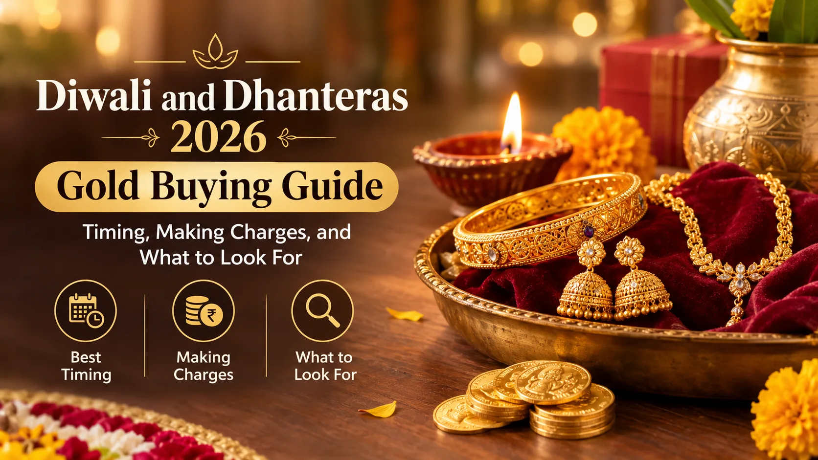 Diwali and Dhanteras 2026 Gold Buying Guide: Timing, Making Charges, and What to Look For