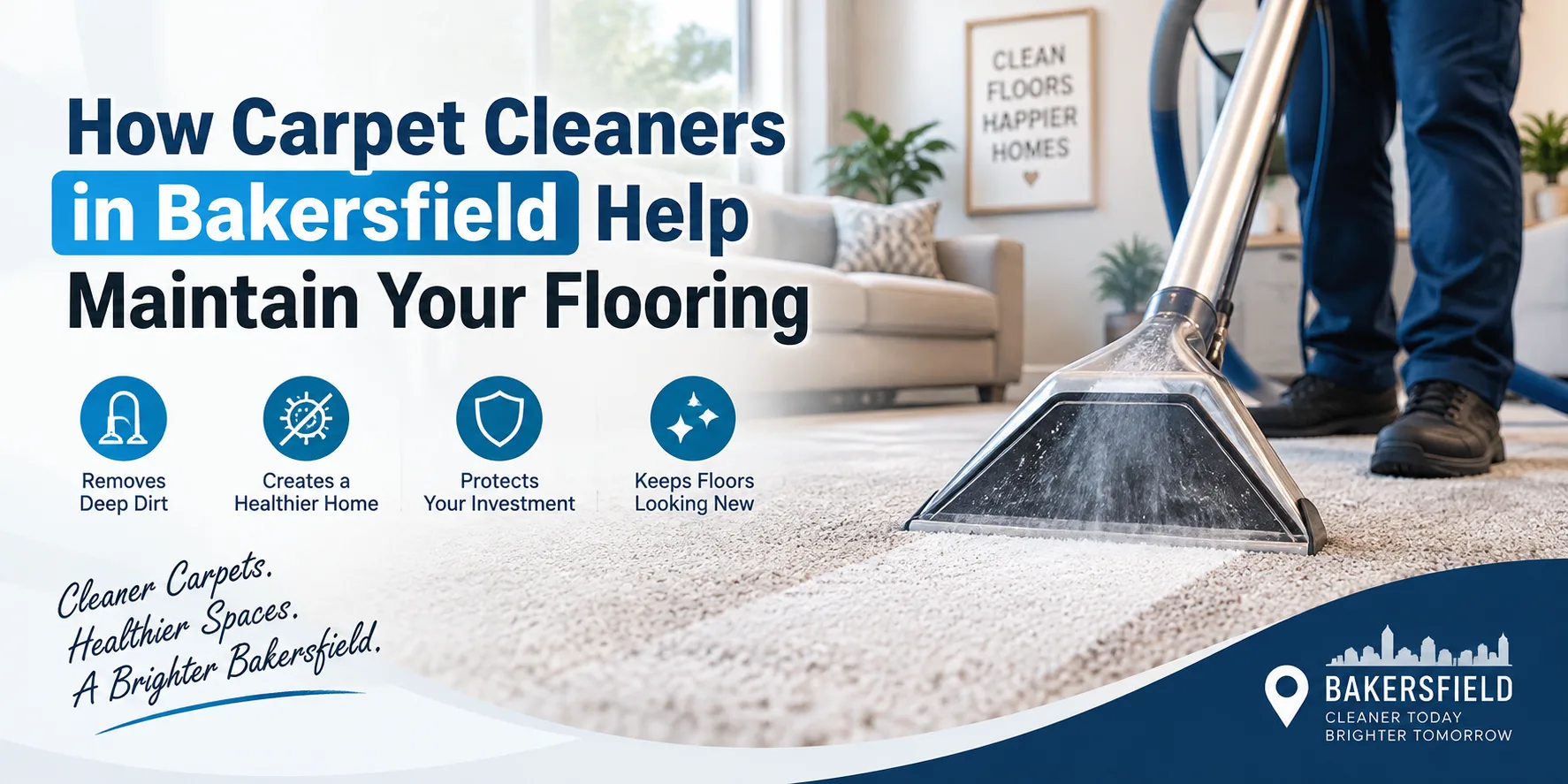 How Carpet Cleaners in Bakersfield Help Maintain Your Flooring