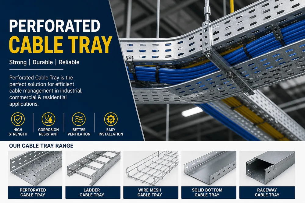 Perforated Cable Tray and Cable Tray Solutions for Modern Electrical Systems
