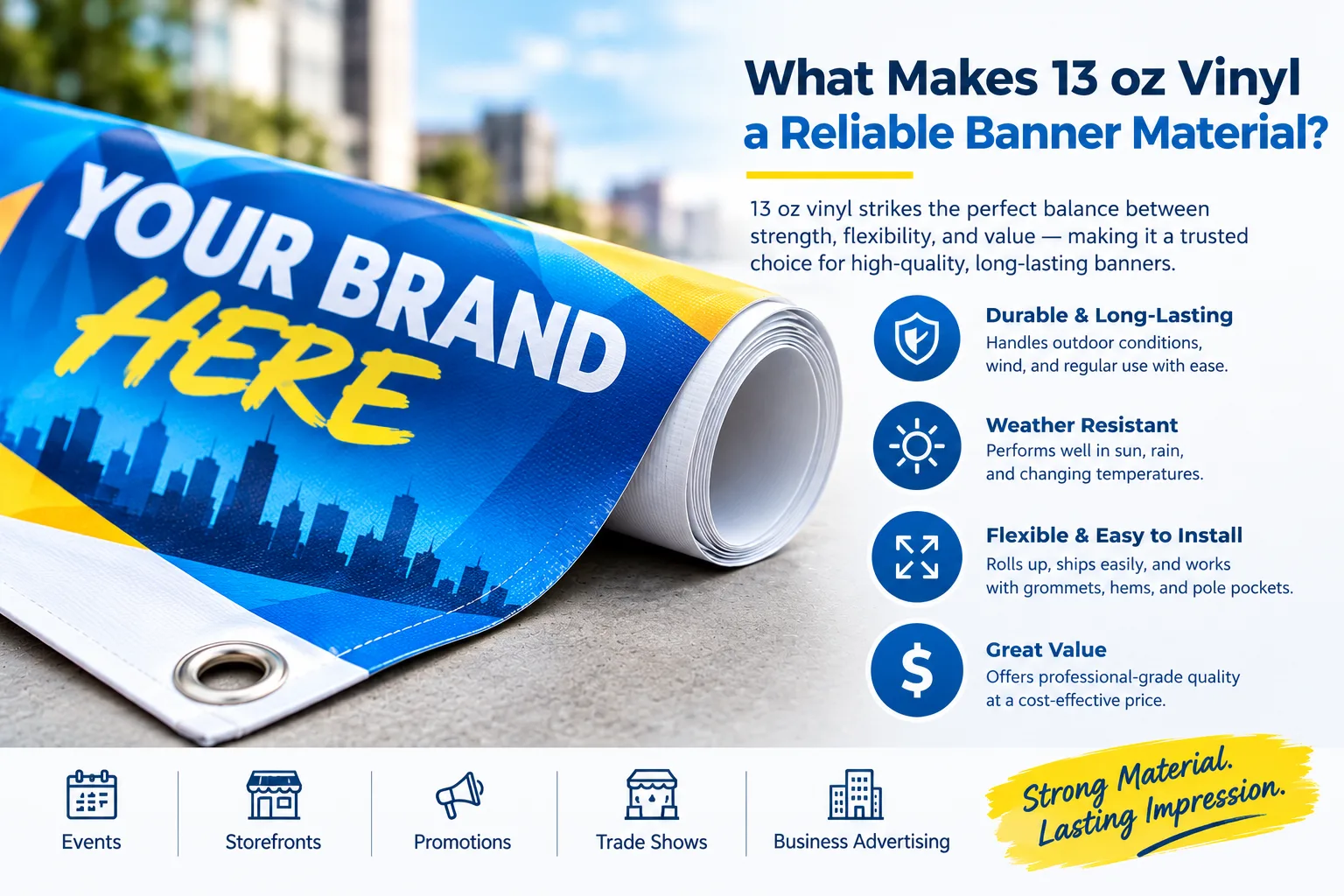 What Makes 13 oz Vinyl a Reliable Banner Material?