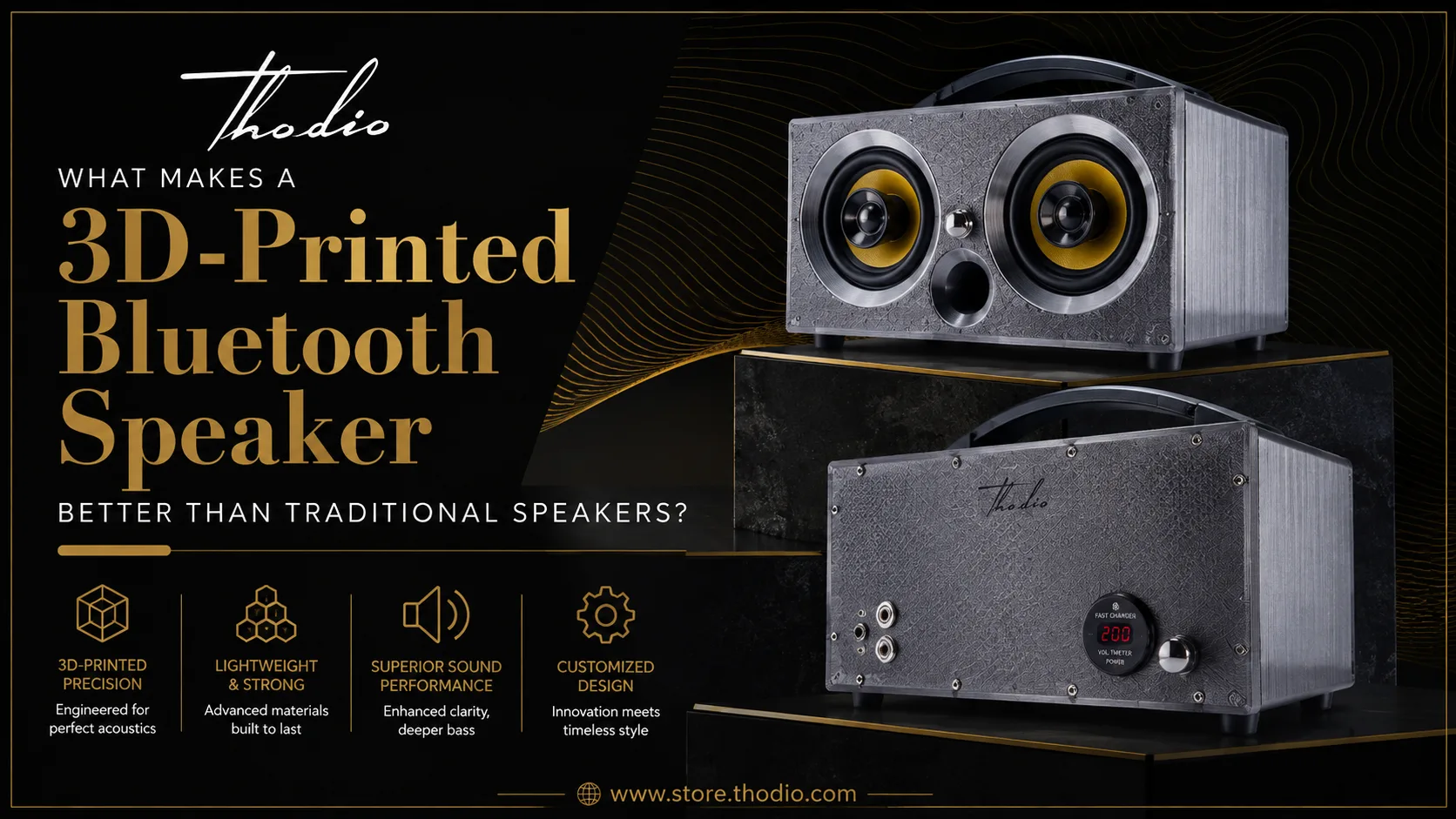 What Makes a 3D-Printed Bluetooth Speaker Better Than Traditional Speakers?