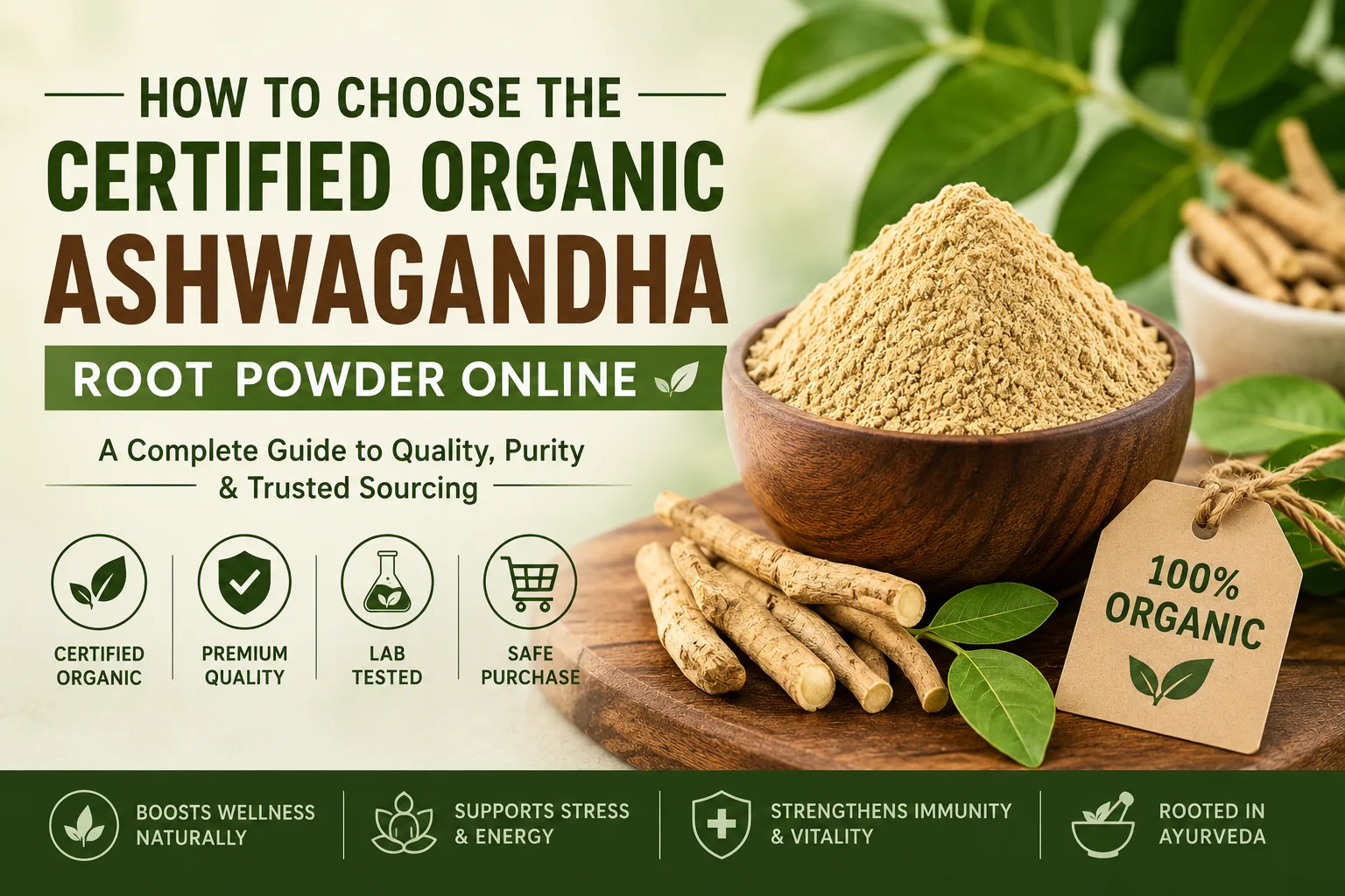 How to Choose the Certified Organic Ashwagandha Root Powder Online