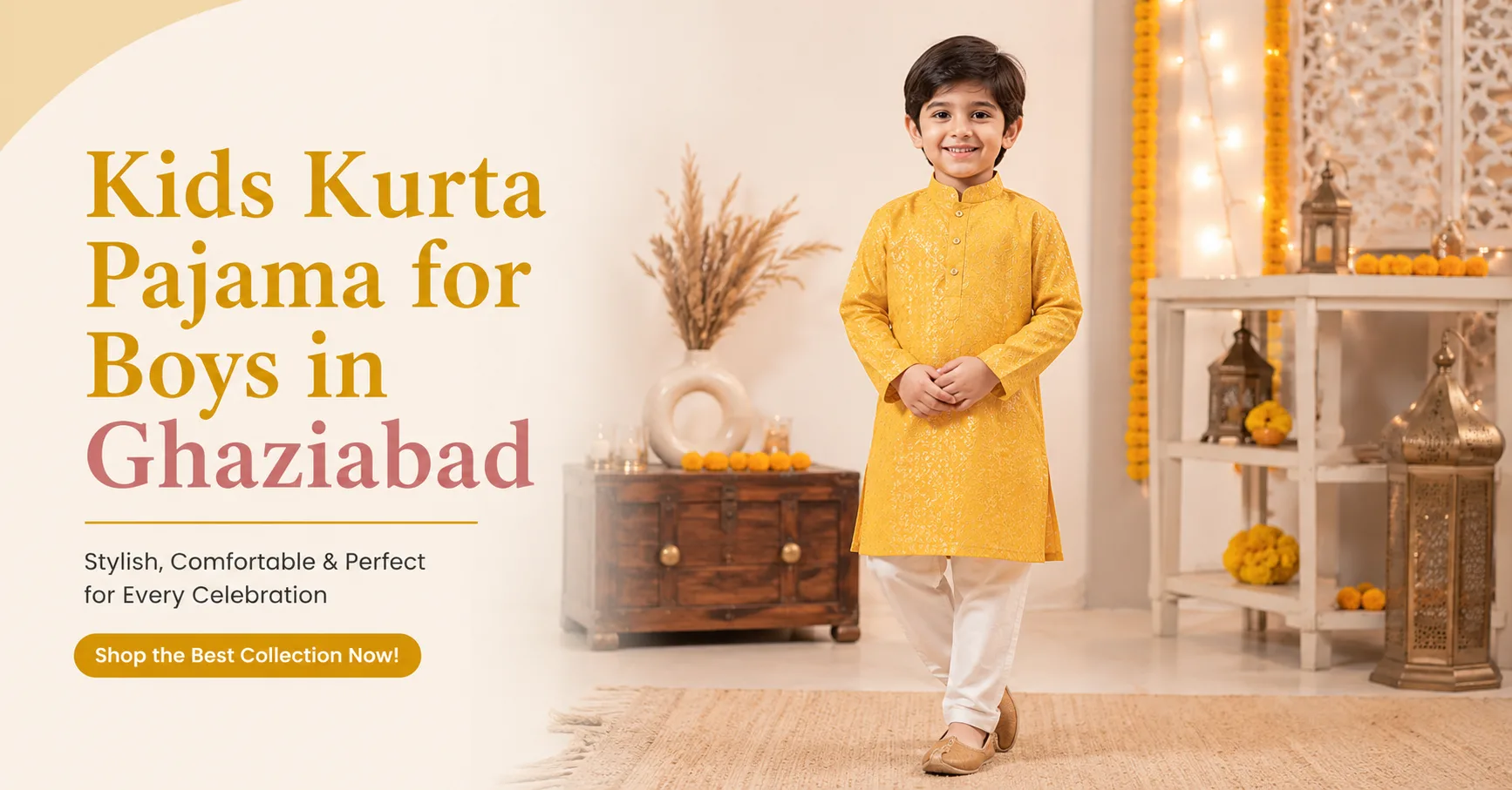 How to Choose the Perfect Kids Kurta Pajama for Boys in Ghaziabad for Every Festive Occasion