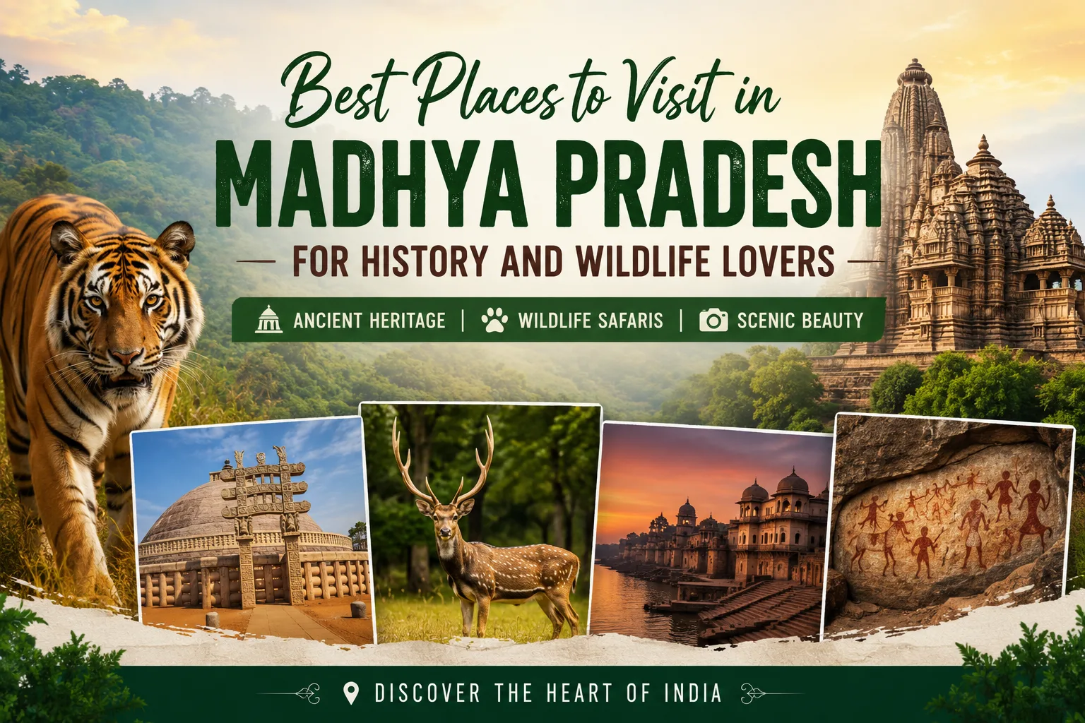 Best Places to Visit in Madhya Pradesh for History and Wildlife Lovers