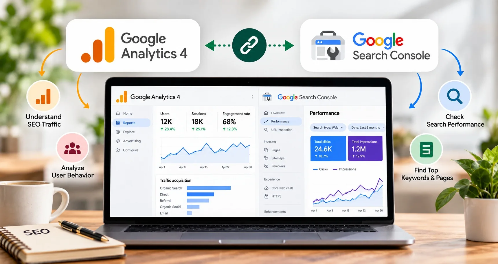 How to Connect GA4 and Search Console for Better SEO
