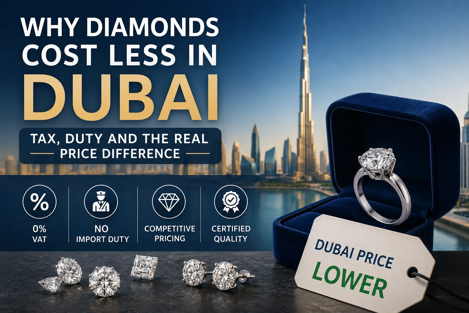 Why Diamonds Cost Less in Dubai: Tax, Duty and the Real Price Difference