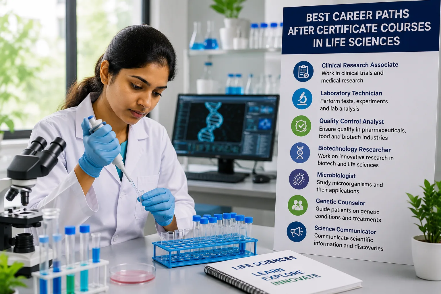 Best Career Paths After Certificate Courses in Life Sciences