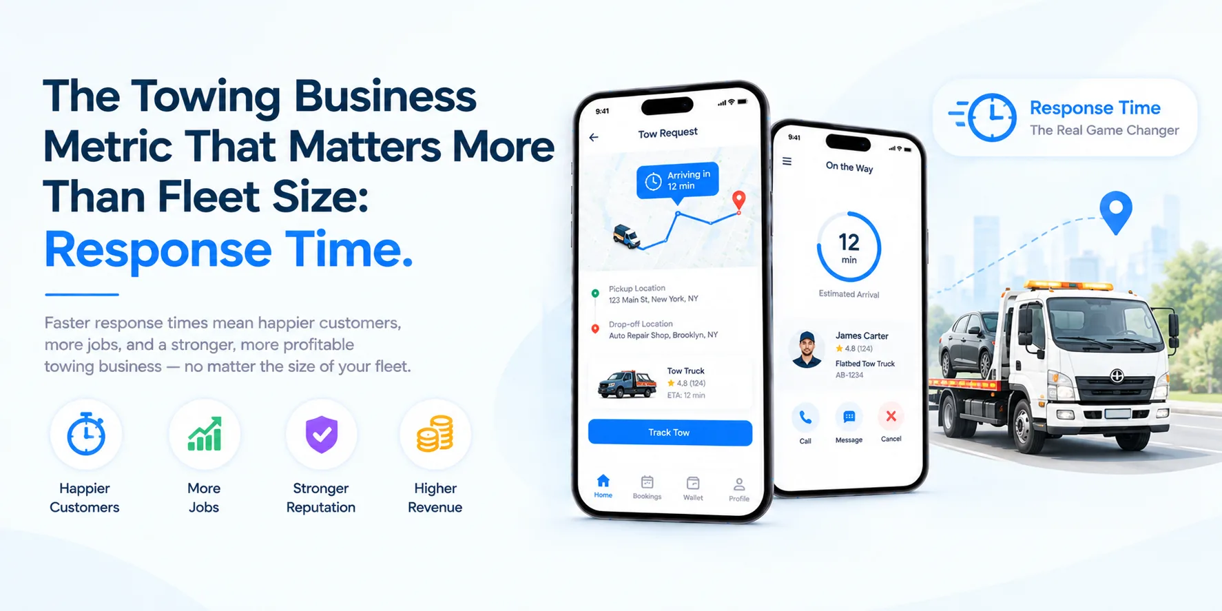 The Towing Business Metric That Matters More Than Fleet Size: Response Time