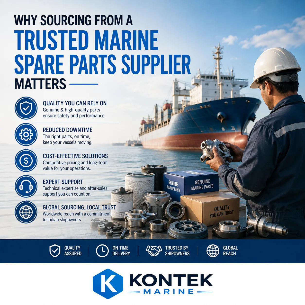 Why Sourcing From a Trusted Marine Spare Parts Supplier Matters