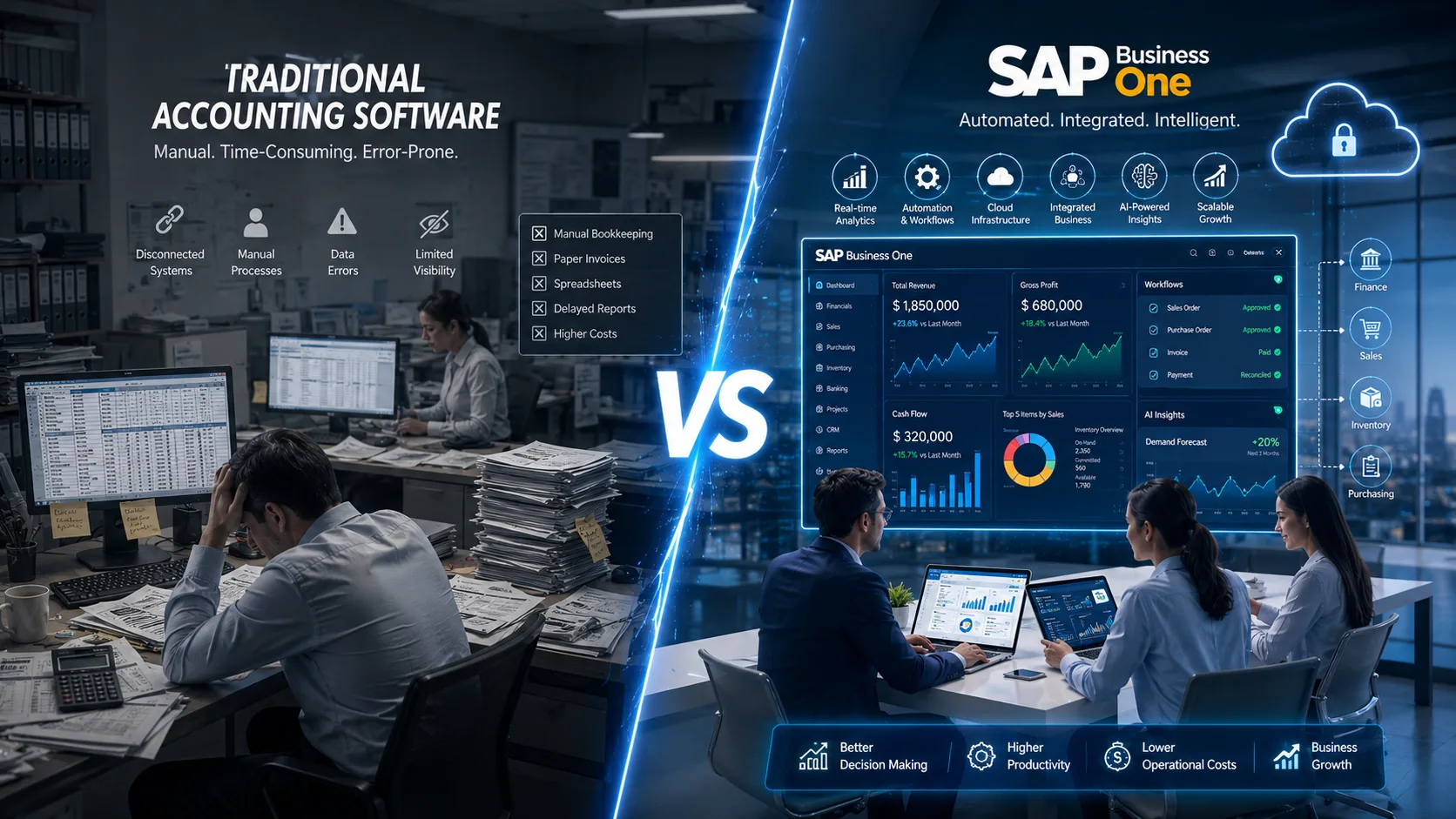 SAP Business One vs Traditional Accounting Software