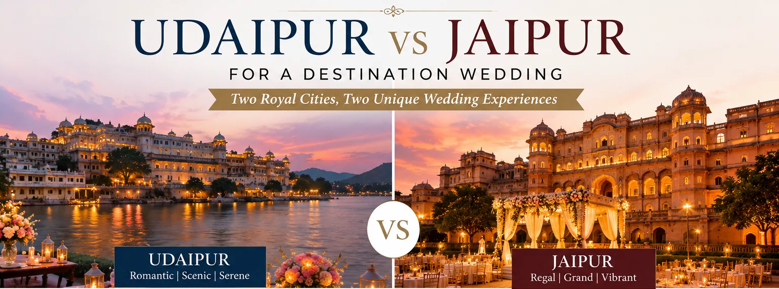Udaipur vs Jaipur for a Destination Wedding: Which City Offers the Better Wedding Experience?