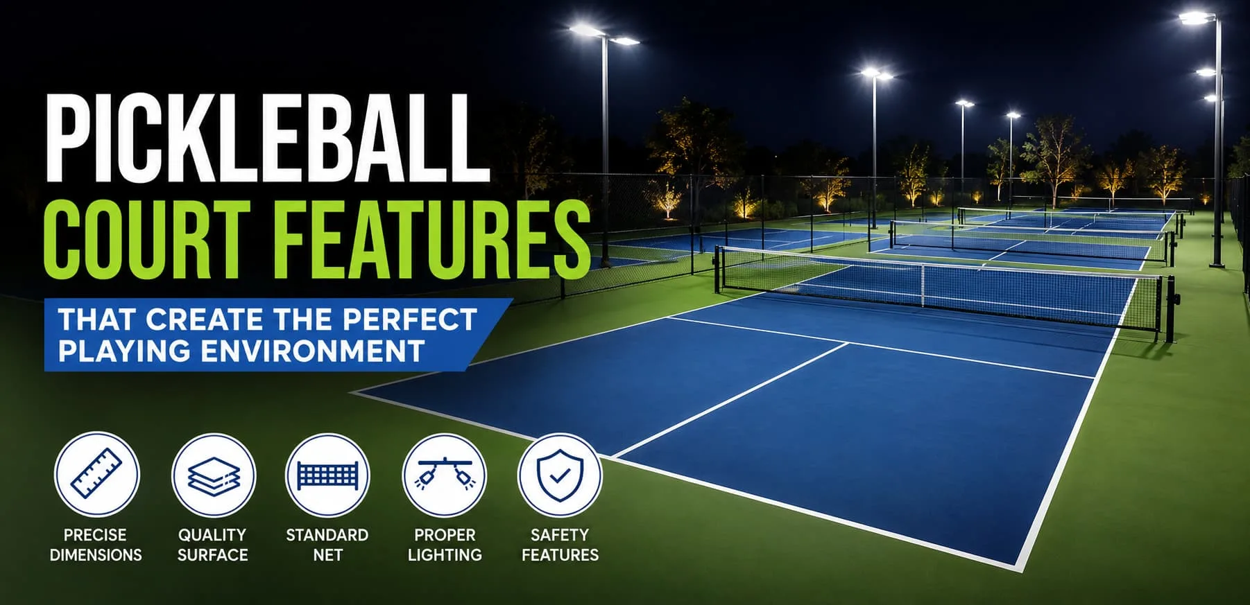 Pickleball Court Features That Create the Perfect Playing Environment