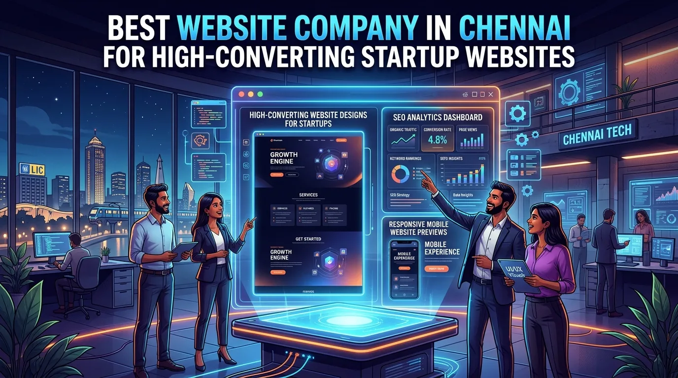 Best Website Company in Chennai for Startups That Want More Than Just a Good-Looking Website