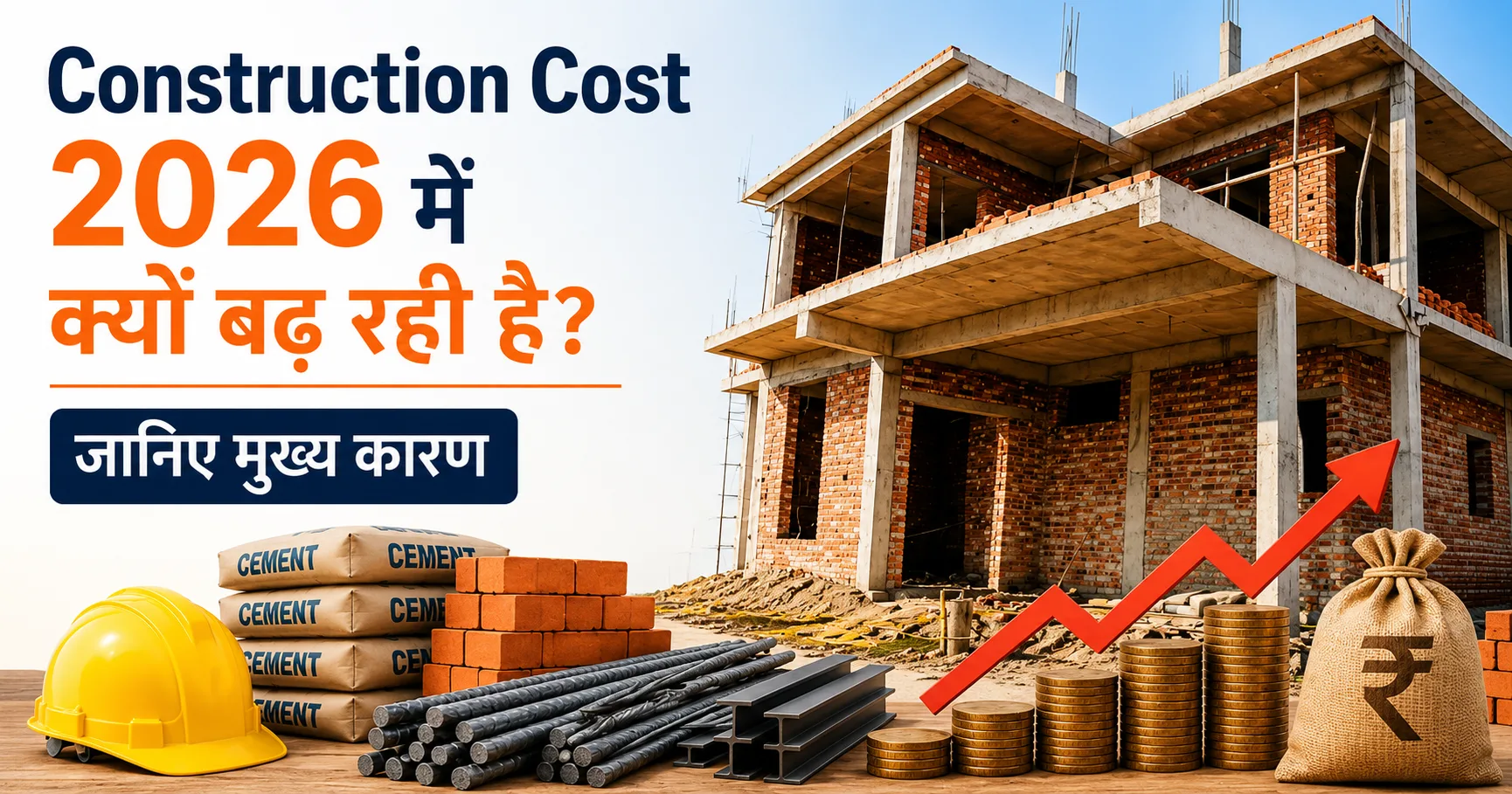Construction Cost 2026 में क्यों बढ़ रही है? जानिए मुख्य कारण