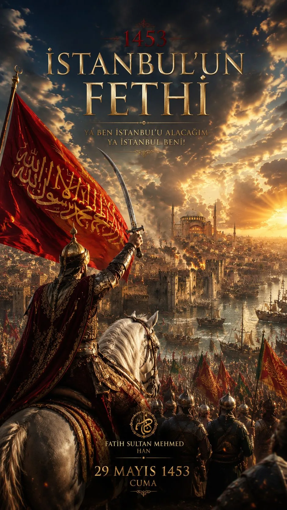 Bir Adam Fatih Oldu, Bir Sehir Istanbul Oldu | Ibrahim Murat Gunduz  29 Mayis 1453.  Bazi tarihler vardir ki yalnizca bir gunu degil, bir milletin kaderini temsil eder.  Istanbulun Fethi, sadece bir s