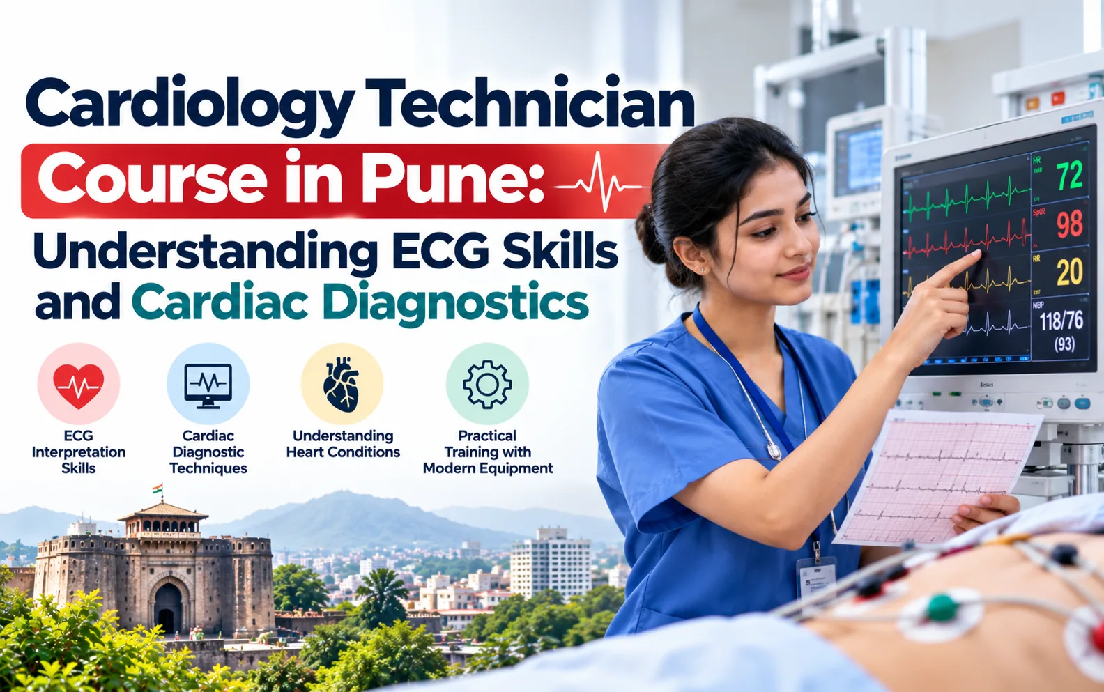 Cardiology Technician Course in Pune: Understanding ECG Skills and Cardiac Diagnostics